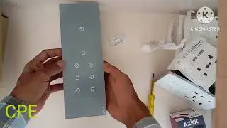Touch switch plate