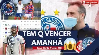 BAHIA PRECISA VENCER O INTER ,SUB 20 ELIMINADO COM GOL NO FINAL NA COPA DO BRASIL,NOTA DO BAHIA !