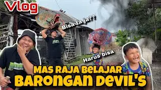 Mas raja belajar barongan devil sampek bisa.!!-arekbudoyo#arekbudoyo 