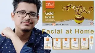 Gold facial at home for Men | Step by Step Guide in Hindi / Urdu | VLCC Gold Facial Kit
