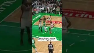 Jaylen Brown was fined $25,000 by the NBA for this gesture in 2024.