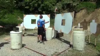 Jager Products sponsored Junior shooter in USPSA Competition - Jacob Stage 1