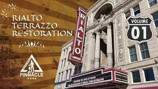 Vol: 1 Rialto Square Theatre Terrazzo Restoration -  Setup, Grinding & Crack Patching