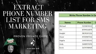 How To Extract Phone Number List For SMS Marketing - 100% Working