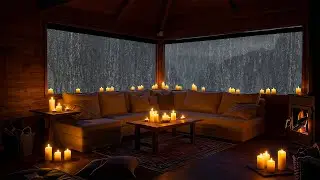 Serene Cozy Cabin ASMR Storm 🌧️ Rain Sounds for Mindful Relaxation