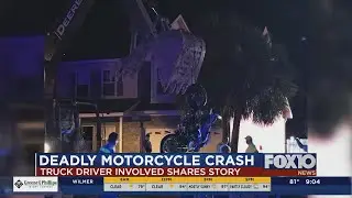 Driver involved in deadly motorcycle crash shares story