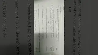 Effective Communication skills question paper #communicationskills #questionpaper #importantquestion