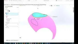 Solidworks, Surface bouteille EVOO, forme organique. Partie 2