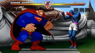 OVERDOSE SUPERMAN vs EVIL SAGAT - High level insane fight❗