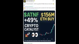 $ATNF Stock Update (Part 2): +240% Surge on Fresh Ownership News 🔥📈