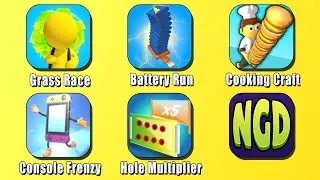 Grass Race, Battery Run, Cooking Craft, Console Frenzy, Hole Multiplier | New Games Daily