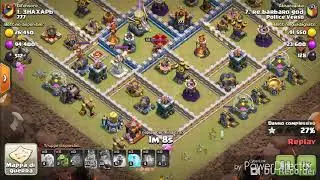 Clash of clans war strategy th10vsth12