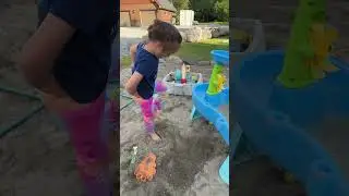 Cute Baby Girl Playing in the Sandbox  and has a BLAST! #shorts #sandbox #outdooractivitiesforkids