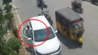 Auto Vs Car Accident | Caught By CCTV Cam | Live Accidents in India | Tirupati Traffic Police