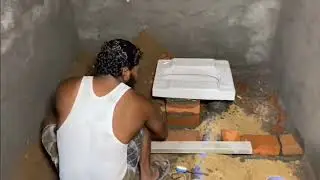 Bathroom toilet seat fitting with amazing techniques | bathroom construction | amazing technique