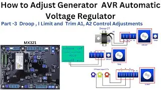 How to Adjust and commission Generator AVR Automatic Voltage Regulator  | Part - 3