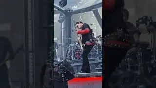 Richard during Angst | Rammstein | Live King Baudouin Stadium Brussels | 03.08.2023