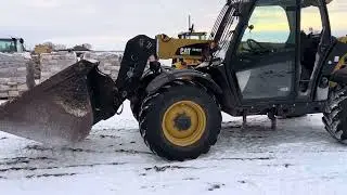 Ładowarka teleskopowa prezentacja CATERPILLAR TH407C rok 2016 JCB Manitou