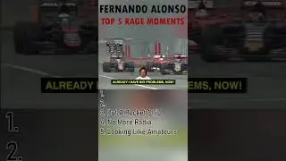 Fernando Alonso Top 5 RAGE MOMENTS
