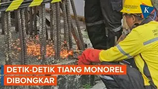 20 Tahun Mangkrak, Tiang Monorel di Jakarta Akhirnya Dibongkar