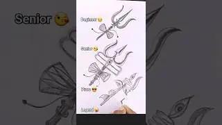 how to draw trishul 😳🔥🙏 #art #shorts #shiva