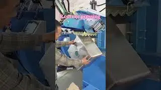 Rolling the R corner and bottom angle #sink pressing machine #weld seam rolling machine