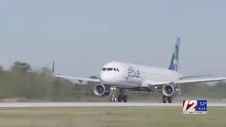 JetBlue's first flight to San Juan from T.F. Green takes off