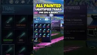 How to get ALL PAINTED LIGHTSPEED TRAILS in Rocket League!