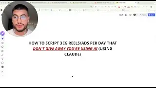 Script better IG reels that dont sound like AI (using AI)