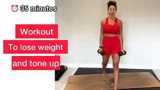 30 min - Weights X Pilates PLUS flat belly finisher. Home workout kimmyfitness