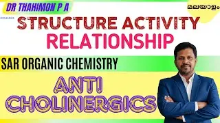 SAR Anticholinergic Cholinolytic Drugs Malayalam Parasympatholytics Drugs Medicinal Chemistry