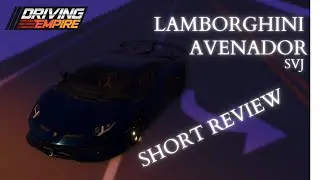 Lamborghini Aventador SVJ Short Car Review - Driving Empire Roblox (Cinematic)