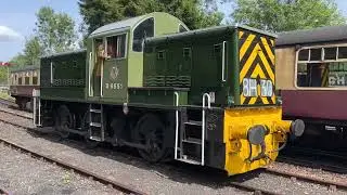 Swapping ends. Diesel engine moving to the front at Highley Station, Shropshire 
