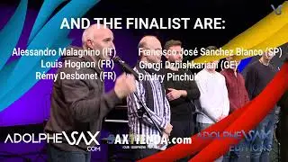 ANDORRA SAXFEST 2022. FINALIST PROCLAMATION