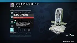 Destiny 2 Season 19 Artifact - Seraph Cipher