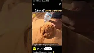 how the grand canyon was formed #facts #shorts credit: the_fact