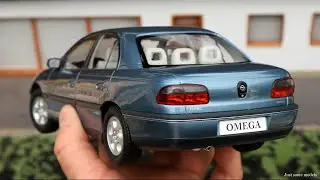 1:18 Opel Omega B CD, Polar blue metallic - Triple9 [Unboxing]