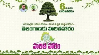 KTR 6th Phase Haritha Haram Programme at Avunuru - Haritha Haram 2020 || KTR Live