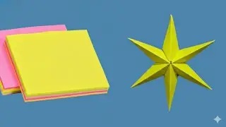 2 Easy Christmas Craft Ideas / DIY Sticky Note Christmas Decoration 