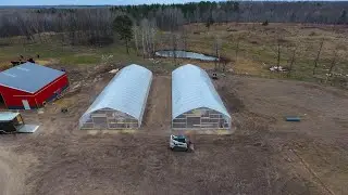 34x96' Nolts Northern Gothic High Tunnel Build (Laporte, MN)