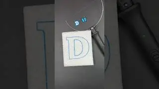 D latter 🦋| satisfying cutting ✂️| #shorts #foamcutting #satisfying #art #asmr #beautiful