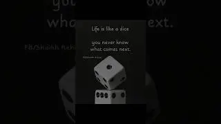 The truth LIFE IS LIKE A DICE #hardwork #stopscrolling #studymotivation #noregret #harddecisions