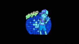 Led T-shirt - Hip Hop girl (www.cool-mania.com)