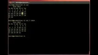 LINUX   Display a calendar on screen