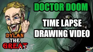 Doctor Doom Timelapse Art Video- Dylan the Great Art