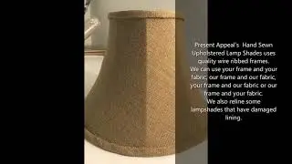 Lamp Shade - Burlap - Hand Sewn - Soft Lined
