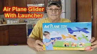 FLY2SKY LED Light Airplane Launcher Toy Set 2 Flight Mode Glider Airplanes