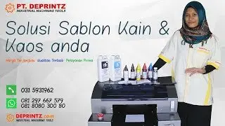 Demo mesin DTG sablon kaos terbaru dari DEPRINTZ