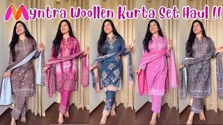 Myntra Winter Wear Kurta Set || Myntra Woollen Kurta Set For Winters 😍