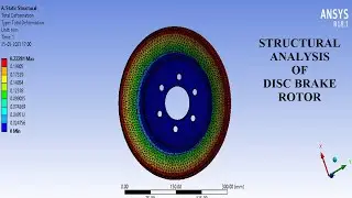 Disc Brake Rotor I Design-II | Static Structural Analysis I Deformation | Stress | ANSYS Workbench